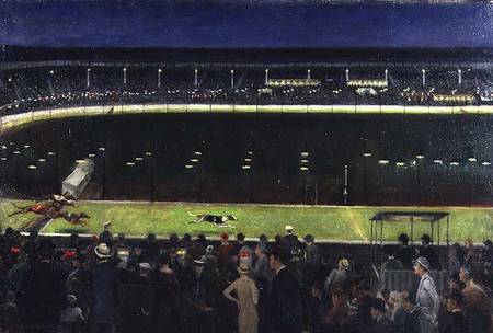A Greyhound Racing Scene de William Howard Robinson
