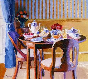 Breakfast Table (oil on board) 