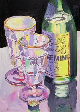 Gemini, 2005 (oil on board) 