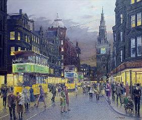 Trongate, Glasgow (oil on board) 