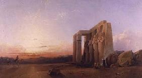 The Ramesseum at Thebes, Sunset