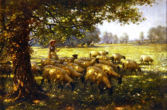 The Shepherdess de William Kay Blacklock