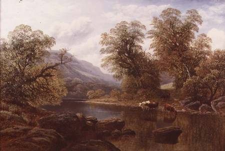 Landscape with a River and Cattle de William Mellor
