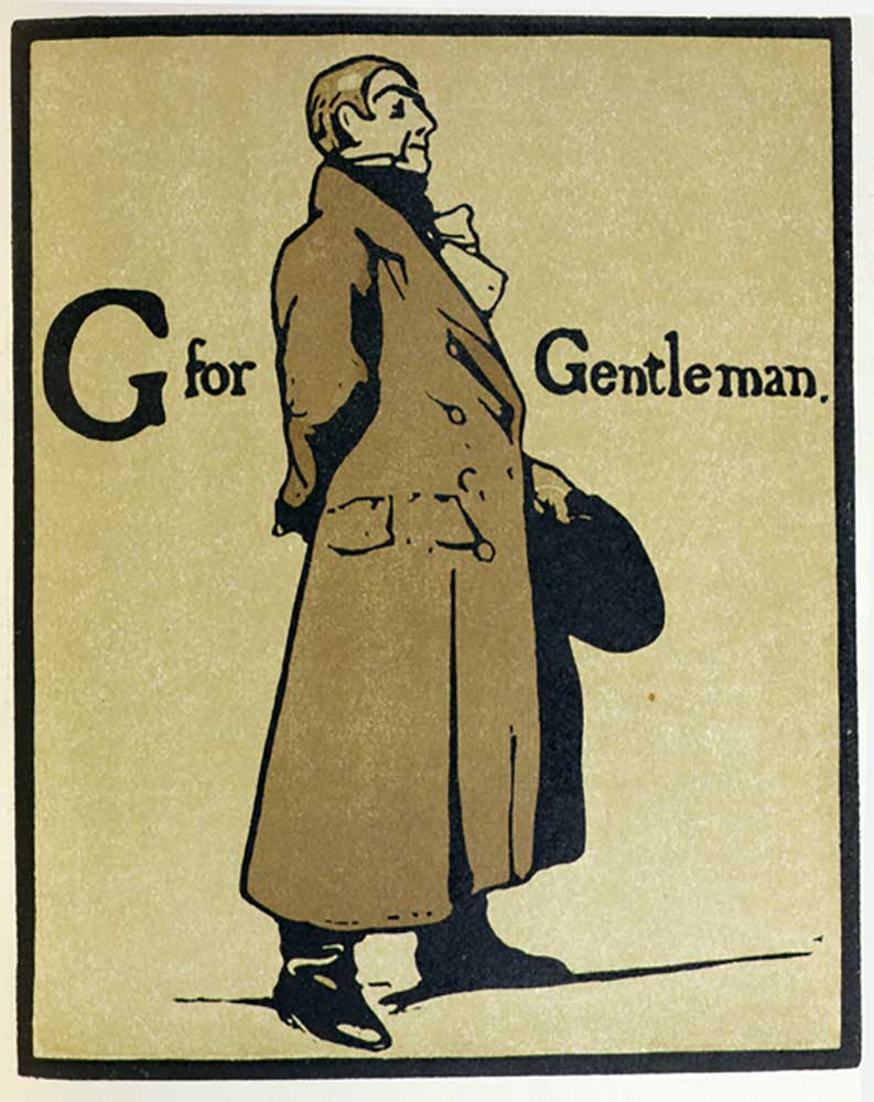 G is for Gentleman, illustration from An Alphabet, published by William Heinemann, 1898 de William Nicholson