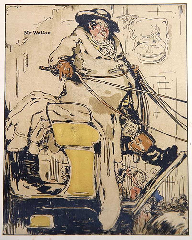 Mr Weller, illustration from Characters of Romance, first published 1900 de William Nicholson