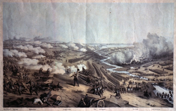 The Battle of the Alma on September 20, 1854 de William Simpson