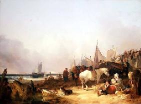 Coastal Scene with Figures