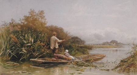 Eel Trappers on the Thames de William W. Gosling
