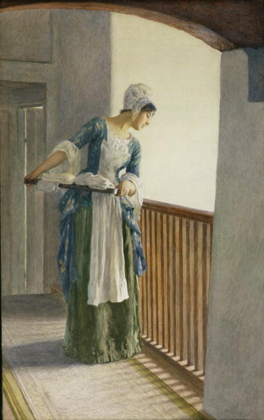 The Laundry Maid, c.1920 (w/c on paper)  de William Henry Margetson