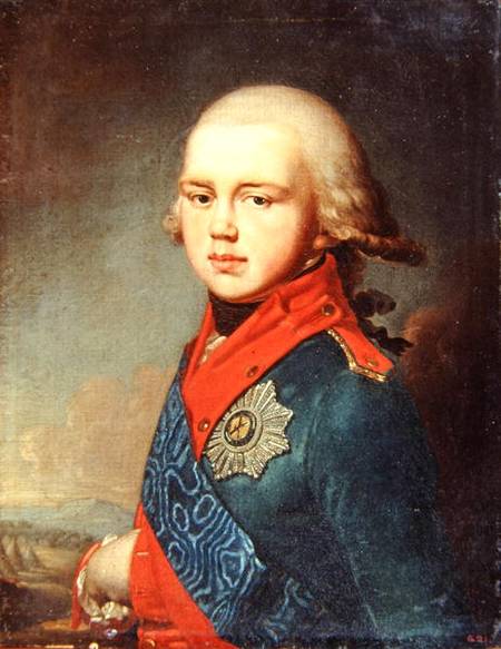 Portrait of Grand Duke Konstantin Pavlovich (1779-1831) de Wladimir Lukitsch Borowikowski